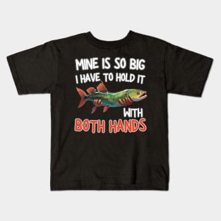 mine is so big i have to hold it with both hands Kids T-Shirt